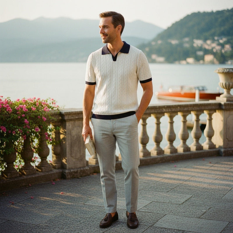 Textured Polo Shirt