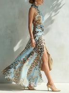 Desiree | Glamour Animal Print Dress