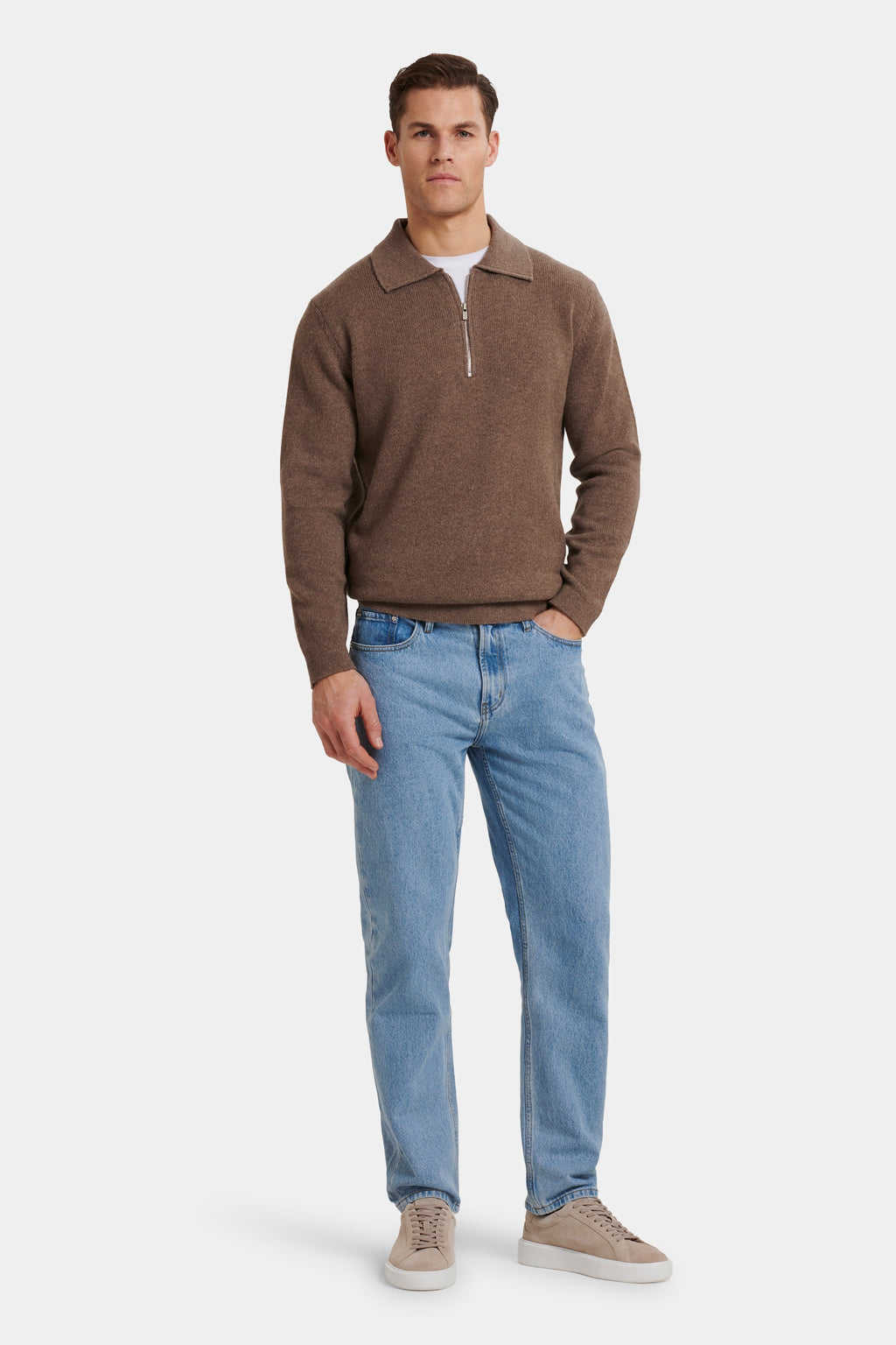 The compone quarter zip polo