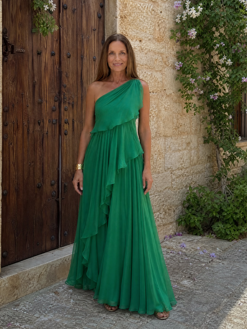Nerissa | Ruffle Cascade Maxi Dress