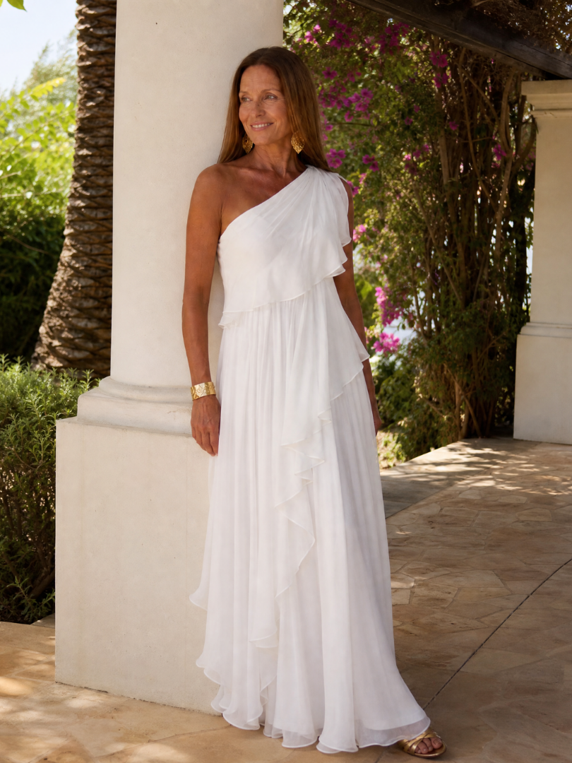 Nerissa | Ruffle Cascade Maxi Dress