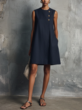 Lena | Navy Business Mini Dress