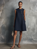Lena | Navy Business Mini Dress