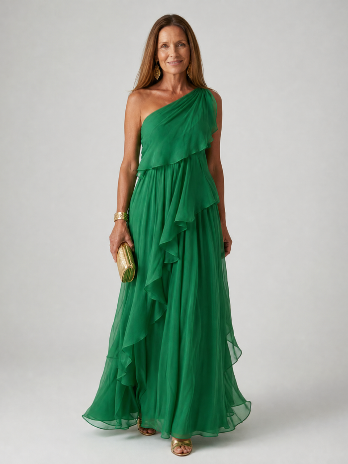Nerissa | Ruffle Cascade Maxi Dress