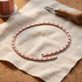 Adele | Interlocking X-Link Copper Chain Necklace
