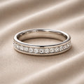 White Gold Sparkling Zirconia Ring
