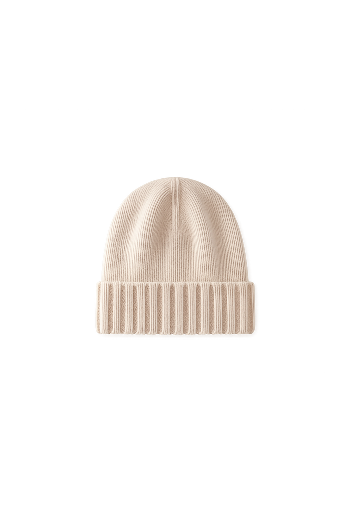 Sand Cashmere Wintertime Beanie
