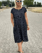 Maribel | Breezy Round-Neck Midi Sundress