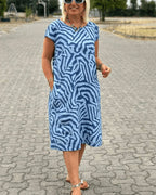 Maribel | Breezy Round-Neck Midi Sundress