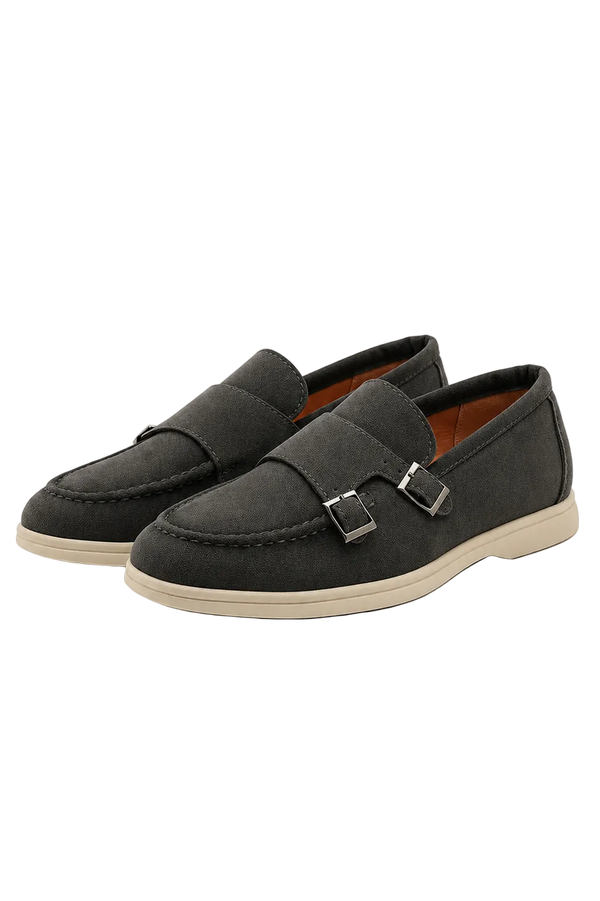 Double Buckle Loafers