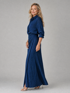 Elowyn | Long Sleeve Wrap Front Maxi Dress