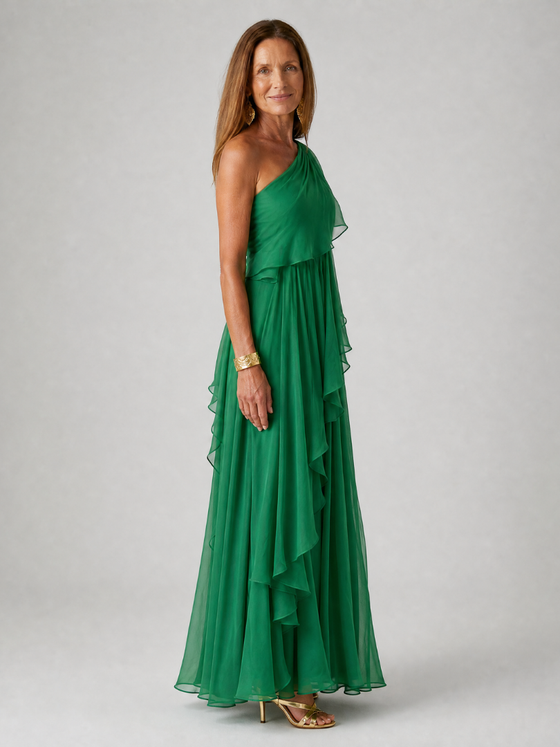 Nerissa | Ruffle Cascade Maxi Dress