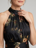 Oleander | Floral Halter Neck Midi Dress