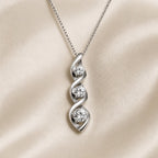 White Gold Infinity Zirconia Necklace
