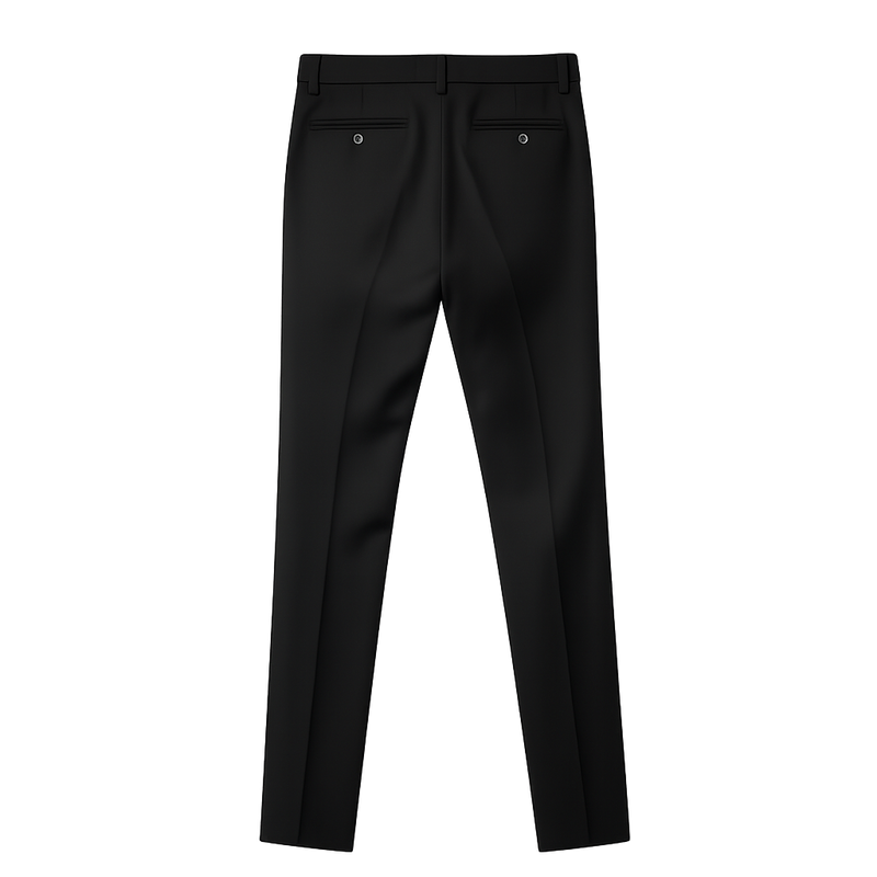 Mens Black Suit Trousers