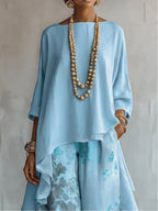 Serafina | Asymmetrical Fluid Floral Set