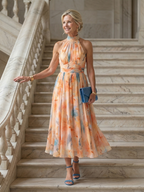 Faelynn | Soft Halter Midi Dress