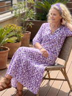 Fenella | Printed Tassel Tie Midi Dress