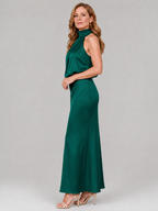 Amabel | Sleeveless Draped Neck Midi Dress