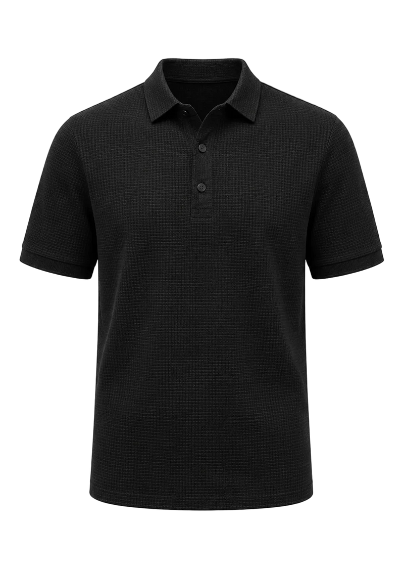 Black Short Sleeve Polo Shirt
