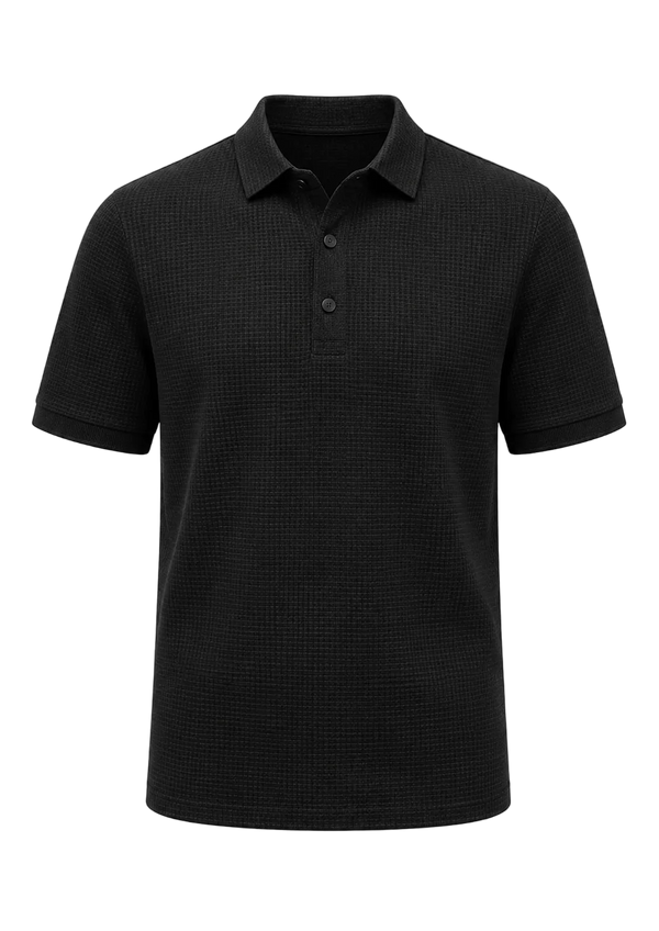 Black Short Sleeve Polo Shirt