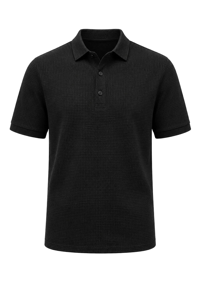 Black Short Sleeve Polo Shirt