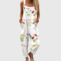 Comfortable Printed Overalls