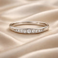 White Gold Micro Pave Zirconia Ring