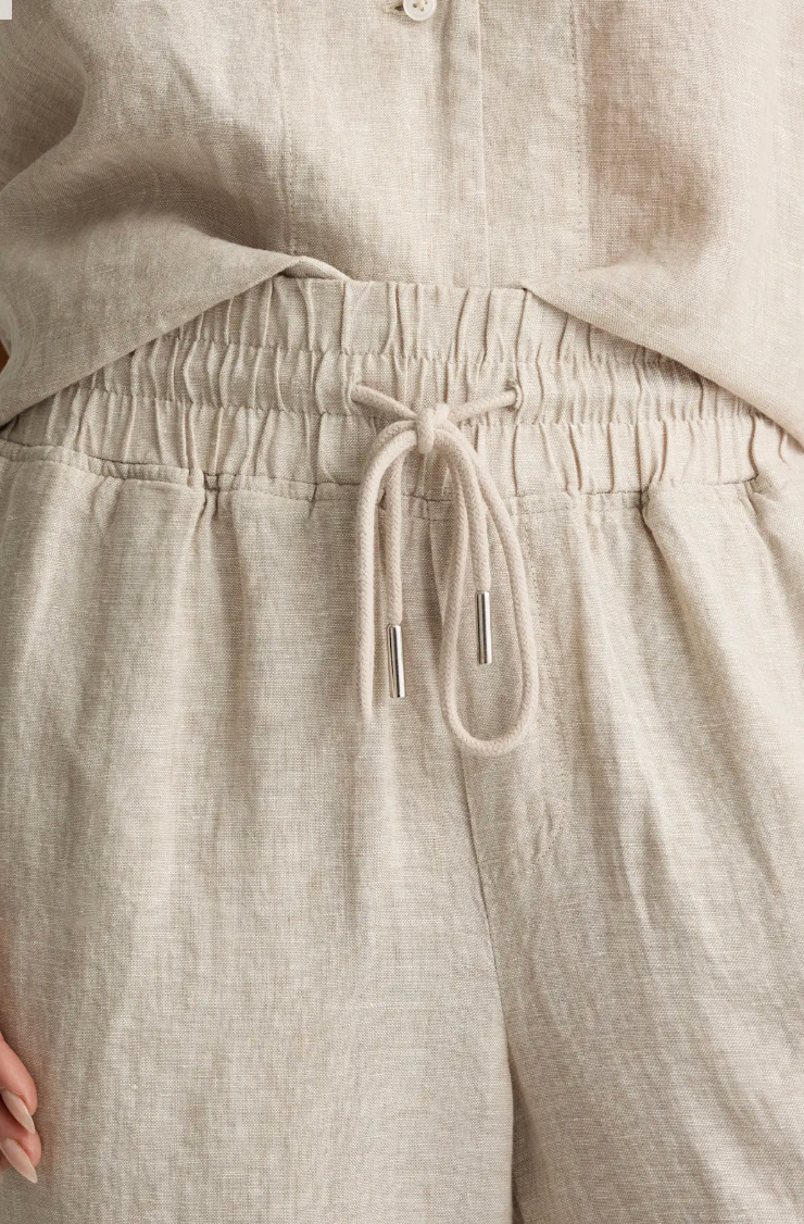 100% European Linen Wide Leg Pants