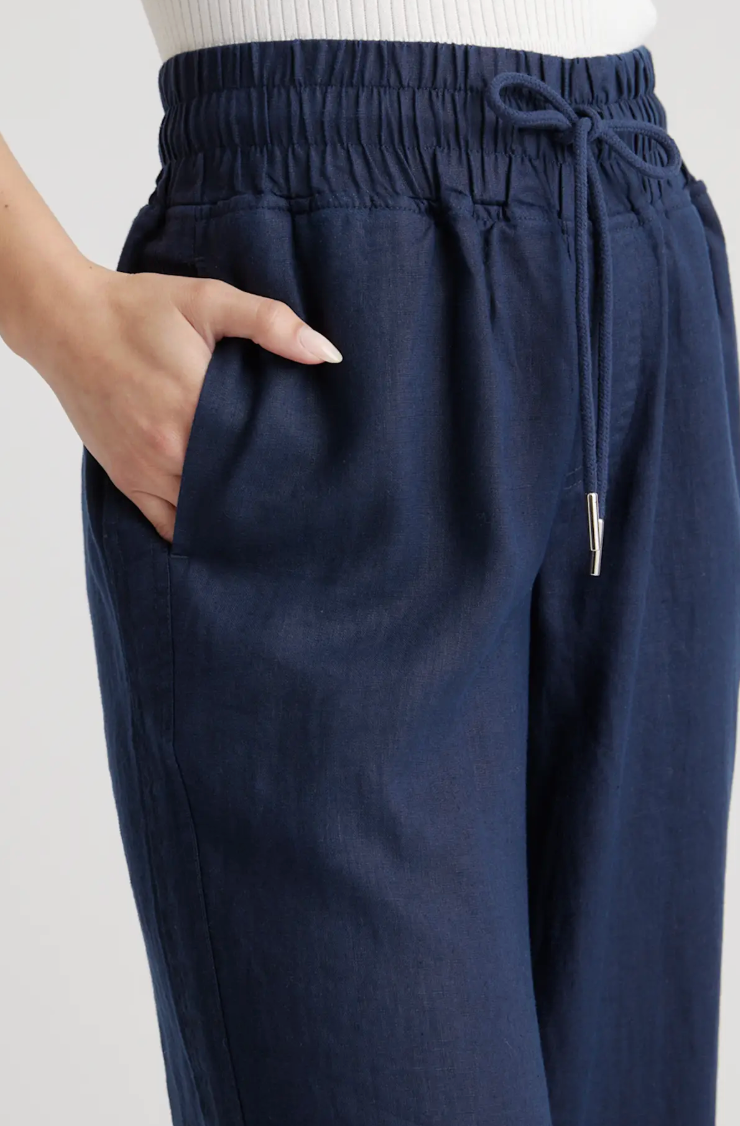 100% European Linen Wide Leg Pants