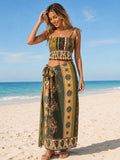 Selene | Paisley Co-Ord Set in Lime