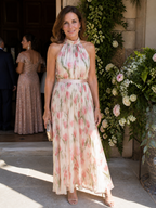 Delacroix | Halter Neck Floral Midi Dress
