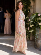 Delacroix | Halter Neck Floral Midi Dress