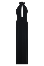 Elan Stretch Crepe Maxi Dress - Black
