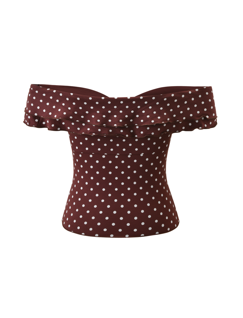 DENALI TOP - BROWN  DOT