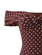 DENALI TOP - BROWN  DOT