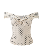 DENALI TOP - CREAM DOT