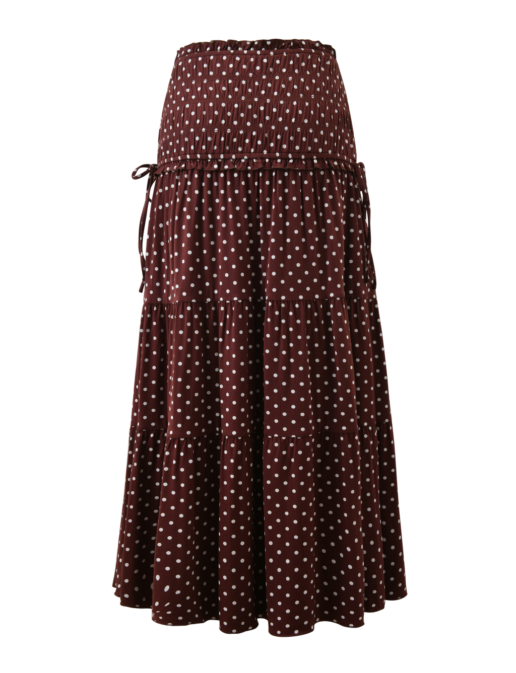 DENALI MAXI SKIRT - BROWN DOT