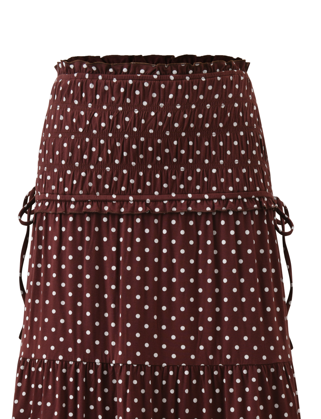 DENALI MAXI SKIRT - BROWN DOT