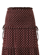 DENALI MAXI SKIRT - BROWN DOT