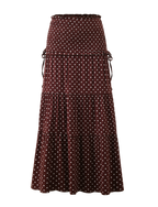 DENALI MAXI SKIRT - BROWN DOT