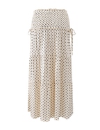 DENALI MAXI SKIRT - CREAM DOT