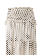 DENALI MAXI SKIRT - CREAM DOT