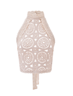 SYNTHIA CROCHET TOP - CREAM