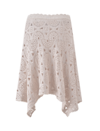 SYNTHIA CROCHET MIDI SKIRT - CREAM