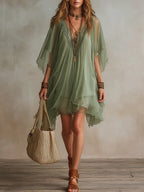 Colleen | Layered Boho Mini Dress