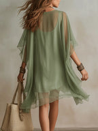 Colleen | Layered Boho Mini Dress