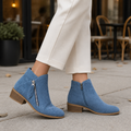 Anna Cushioned Comfort Ankle Boots - blue - lifestyle view 1