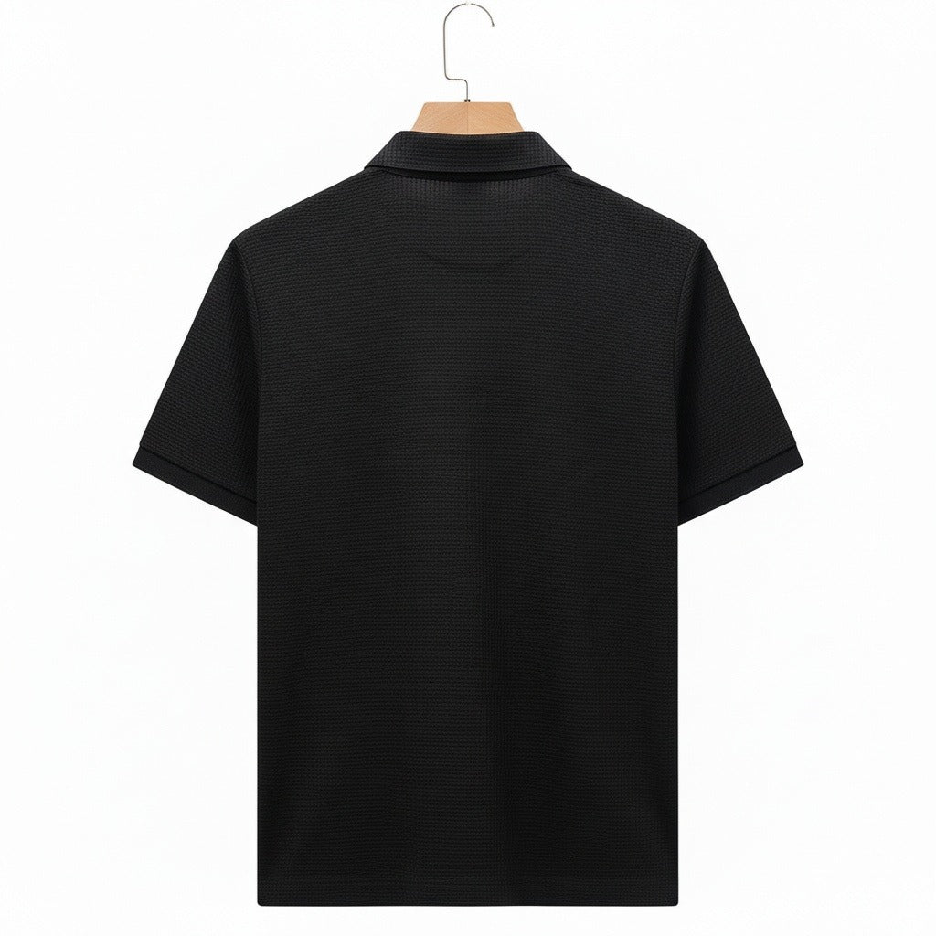 Black Short Sleeve Polo Shirt