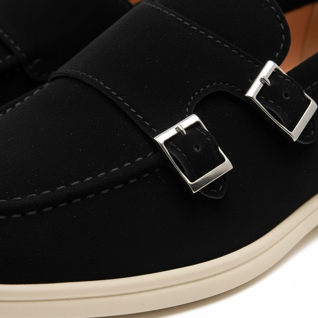 Double Buckle Loafers